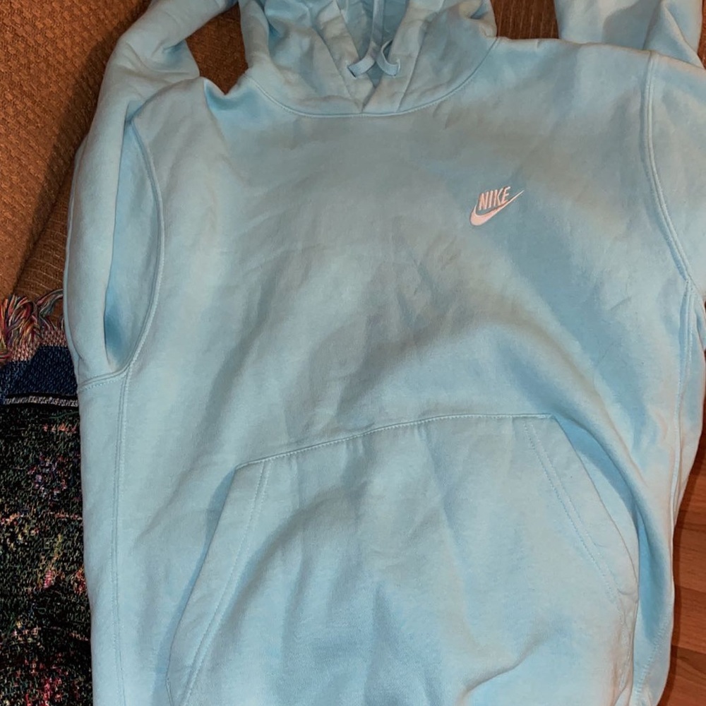 Nike baby blue mens hoodie. Size medium